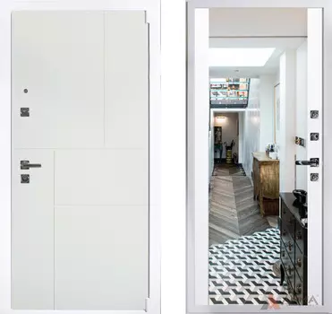 Входная дверь Рондо 09 Софт белый