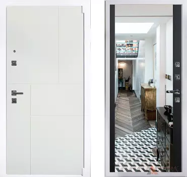 Входная дверь Рондо 12 Черный кварц