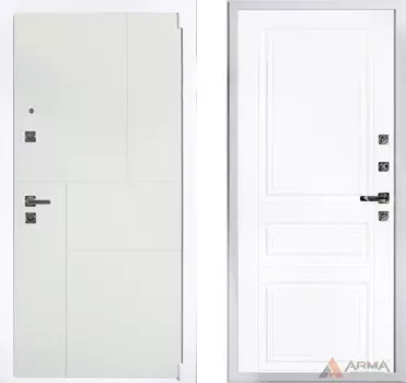 Входная дверь Рондо 19 Белый ясень