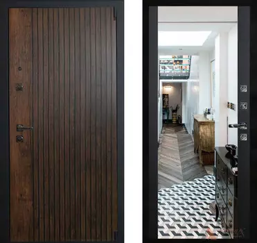 Входная дверь Сидней 12 Черный кварц