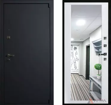 Входная дверь Сити Блэк 03 Белый матовый