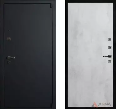 Входная дверь Сити Блэк 06 Бетон светлый