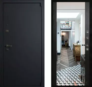 Входная дверь Сити Блэк 10 Венге