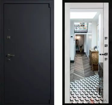 Входная дверь Сити Блэк 11 Бетон светлый