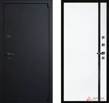 Входная дверь Сити Блэк 15 Шагрень черная