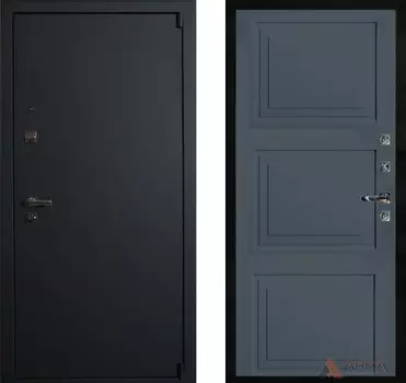 Входная дверь Сити Блэк 16 Силк титан