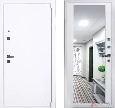 Входная дверь Сити Вайт 03 Белый матовый