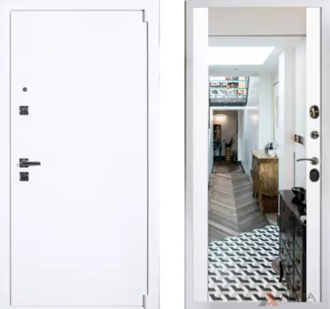 Входная дверь Сити Вайт 09 Софт белый