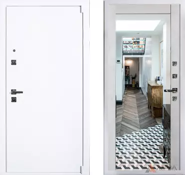 Входная дверь Сити Вайт 11 Бетон светлый