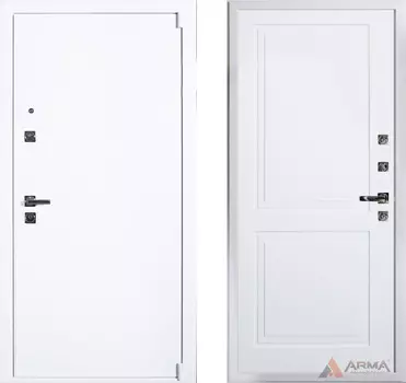 Входная дверь Сити Вайт 13 Белый матовый