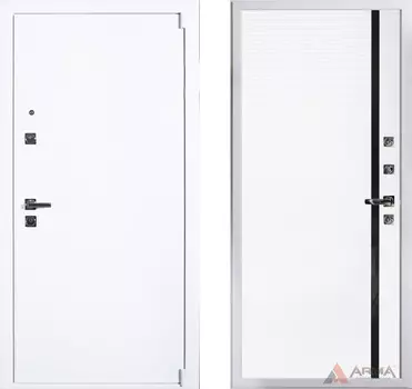 Входная дверь Сити Вайт 15 Белый матовый