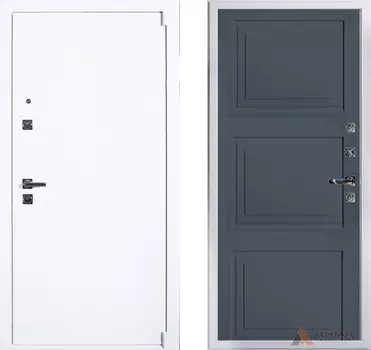 Входная дверь Сити Вайт 16 Силк титан