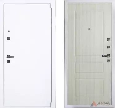 Входная дверь Сити Вайт 17 Сандал светлый