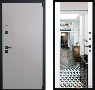 Входная дверь Техно 09 Софт белый