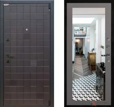 Входная дверь Тетрис 04 Грей абсолют софт