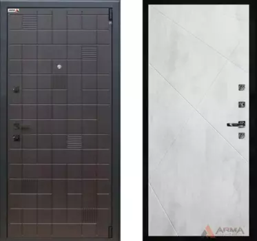 Входная дверь Тетрис 08 Бетон светлый