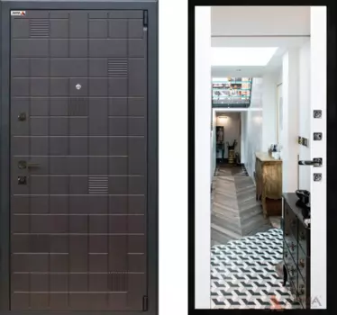 Входная дверь Тетрис 09 Софт белый