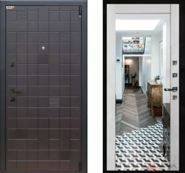 Входная дверь Тетрис 11 Бетон светлый