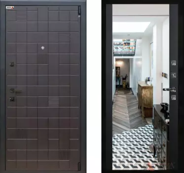 Входная дверь Тетрис 12 Черный кварц