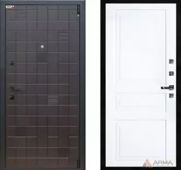 Входная дверь Тетрис 23 Рал 9003