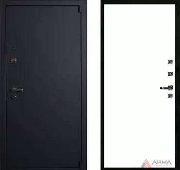 Входня дверь Сити Блэк 05 Софт белый