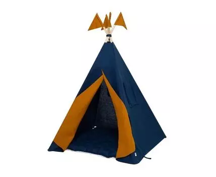 Вигвам (горчичный, синий, 130)