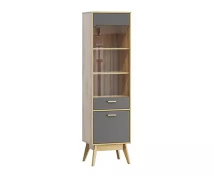 Витрина Нордик Wood Grey