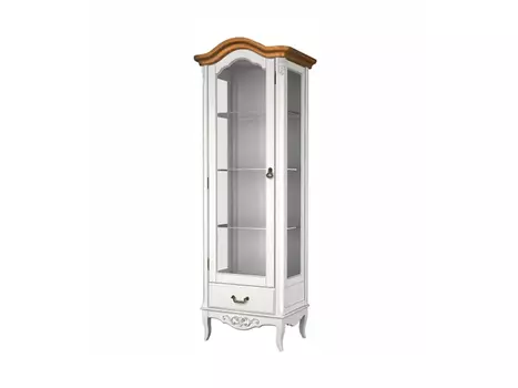 Витрина стеклянная R с зеркалом Прованс