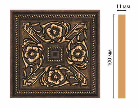 Вставка цветная DECOMASTER 156-2-56 (100*100*11мм)