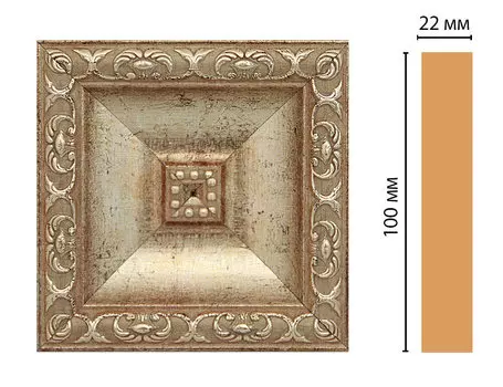 Вставка цветная DECOMASTER D207-127 (100*100*22мм)