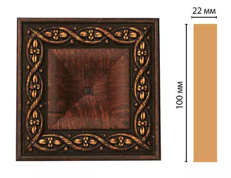 Вставка цветная DECOMASTER D207-2 (100*100*22мм)