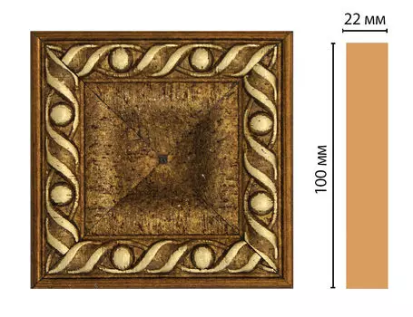 Вставка цветная DECOMASTER D207-43 (100*100*22мм)