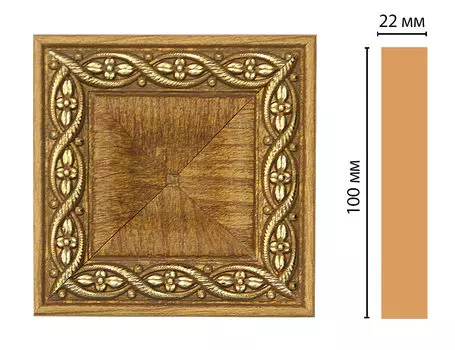 Вставка цветная DECOMASTER D207-4 (100*100*22мм)