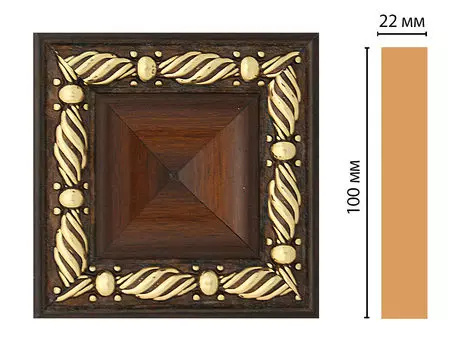 Вставка цветная DECOMASTER D207-51 (100*100*22мм)