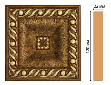 Вставка цветная DECOMASTER D208-43 (120*120*22мм)