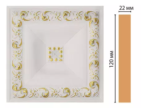 Вставка цветная DECOMASTER D208-54 (120*120*22мм)