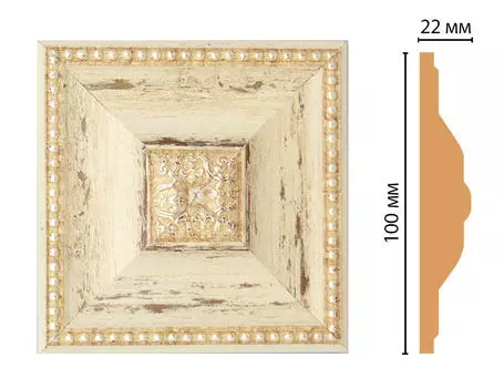 Вставка цветная DECOMASTER D209-1028 (100*100*22мм)