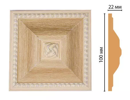 Вставка цветная DECOMASTER D209-11 (100*100*22мм)