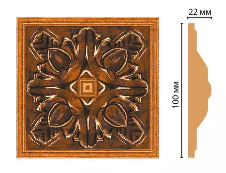 Вставка цветная DECOMASTER D209-1223 (100*100*22мм)