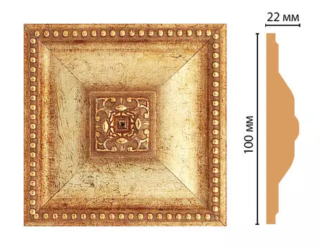 Вставка цветная DECOMASTER D209-126 (100*100*22мм)