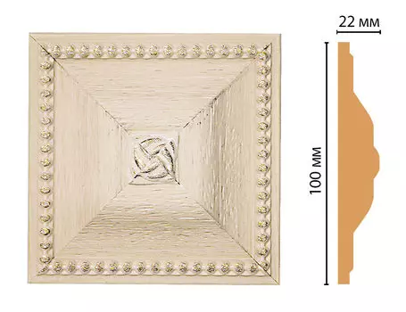 Вставка цветная DECOMASTER D209-13 (100*100*22мм)