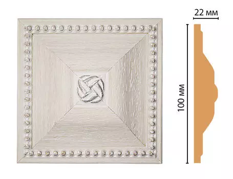 Вставка цветная DECOMASTER D209-14 (100*100*22мм)