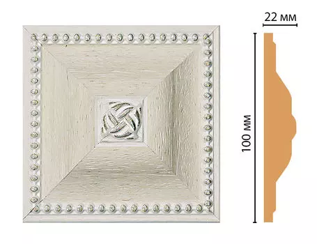 Вставка цветная DECOMASTER D209-15 (100*100*22мм)