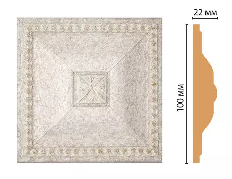 Вставка цветная DECOMASTER D209-19D (100*100*22мм)