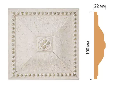 Вставка цветная DECOMASTER D209-40 (100*100*22мм)