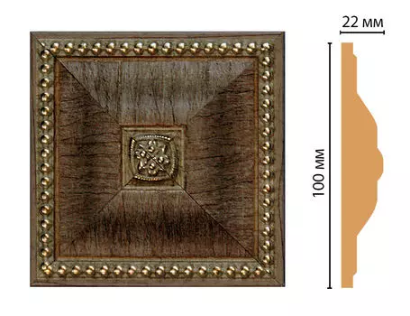 Вставка цветная DECOMASTER D209-4 (100*100*22мм)