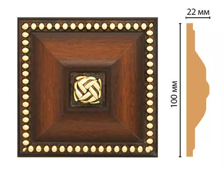 Вставка цветная DECOMASTER D209-51 (100*100*22мм)