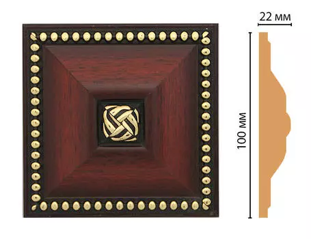 Вставка цветная DECOMASTER D209-52 (100*100*22мм)