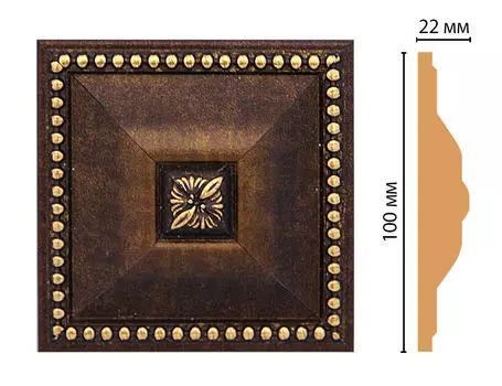 Вставка цветная DECOMASTER D209-56 (100*100*22мм)