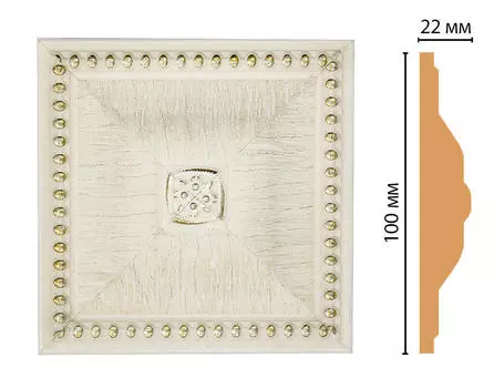 Вставка цветная DECOMASTER D209-6 (100*100*22мм)